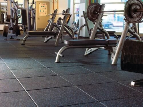 Durable Rubber Gym Tiles Floor