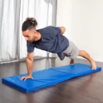 Soft Blue Color Exercise Mat