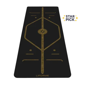 Black & Gold Yoga Mat