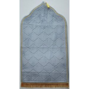 Padded Prayer Mat in Silver Grey